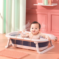 Vente chaude Nouveau-né Baignoire debout pliante portable en plastique de haute qualité