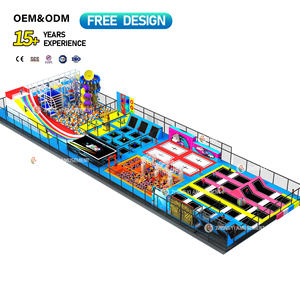 1000 ㎡ trẻ em và người lớn nhảy khu vực với Spider tường bọt Pit Trampoline khu vực trong nhà Trampoline công viên thiết bị - Product Image 6