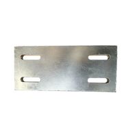 Plaque Q235 HDG sur mesure pour découpe et pliage, traitement personnalisé pour connexion d'ancrage en béton de mur-rideau en verre
