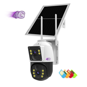 Nhà máy OEM bg66dr 2MP + 2MP ống kính kép CCTV Hệ thống an ninh năng lượng mặt trời Powered pin ngoài trời 4 gam IP Camera với thẻ nhớ - Product Image 1