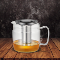 Théière en verre borosilicate haute résistance moderne 2025 pour une cuisson directe au feu, bouilloire à thé Kung Fu 1800ML