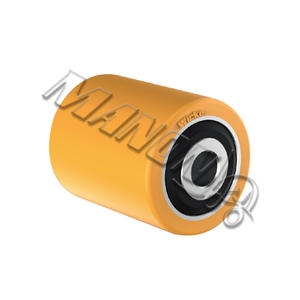 Wicka Solid Polyurethane <b>Caster</b> <b>Wheel</b> 100x40mm Ball Bearing Wear Resistant For Warehousing Logistics - Product Image 3