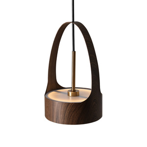 Lámpara Colgante de Estilo Zen Chino Moderno Minimalista Nórdico con Acabado de Madera para Restaurante, Bar, Mostrador, Hoteles y Casas de Huéspedes - Product Image 1