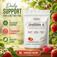 Complément Alimentaire Personnalisable OEM aux Fraise en Gummies – 60 Pièces pour le Soutien Quotidien de la Nutrition Humaine