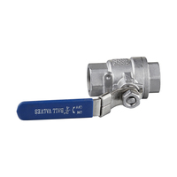 Vanne à boisseau sphérique professionnelle 2 pièces à passage pleine, filetage BSP NPT, pour applications industrielles d'eau, d'huile, de gaz et de produits chimiques