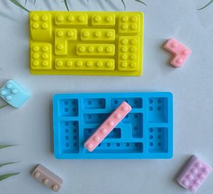 7 ل <span class=keywords><strong>Lego</strong></span> بناء كتلة شكل سيليكون الشوكولاته BPA مجانا أداة توريد المطبخ - Product Image 4