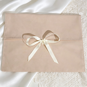 Pochette d'emballage pour serviettes hygiéniques, fabriquée en usine, avec logo personnalisé, sac portable en velours pour cosmétiques et maquillage, sac anti-poussière en suède - Product Image 2