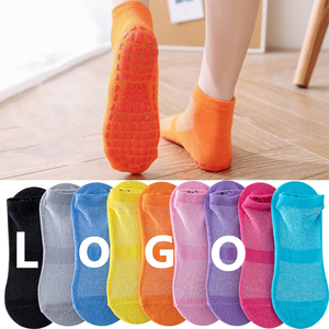 Calzini Estivi per Bambini in Rete 100% Cotone Traspirante <span class=keywords><strong>Antiscivolo</strong></span>, Calzini per Yoga per Adulti con Logo, Vendita all'Ingrosso - Product Image 2