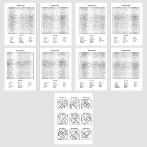 Mindfulness Word Search para adultos Cross-Border Popular Puzzle Book Desechable Adult Mindfulness Word Search - Product Image 4