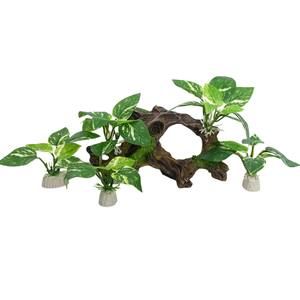 어항 장식 수족관 장식, 인공 침몰 목재 인공 수생 식물 침몰 목재 - Product Image 5