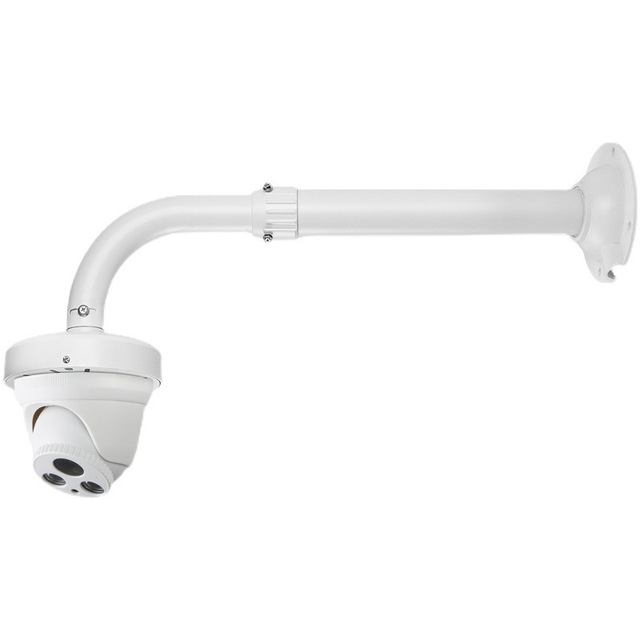 Surveillance PTZ Camera L-Shaped Aluminum Alloy Wall-Mount Extension Rod Telescoping Bracket 45mm Camera Plate Universal Indoor