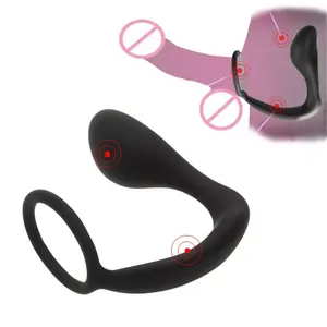 Amazon sıcak satış yetişkin seks oyuncakları erkek prostat silikon masaj erkek