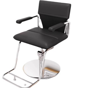 Fauteuil de Barbier Hydraulique Noir Moderne avec Accoudoirs Rotatifs et Repose-Pieds Réglable – Design Minimaliste pour <span class=keywords><strong>Salon</strong></span> Professionnel - Product Image 5