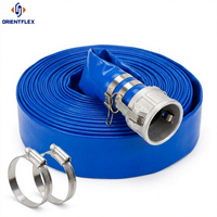 Tuyau flexible en PVC à grand diamètre, résistant à l'usure, anti-UV, haute pression, 100m, 150m, 6, 8, 10, 12 pouces