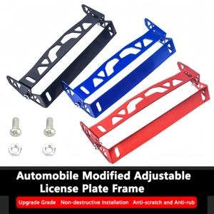 Marco de matrícula giratorio de aleación de aluminio ajustable de los fabricantes Source, marco de matrícula personalizable para modificación de <span class=keywords><strong>coche</strong></span> de calibre estadounidense - Product Image 3