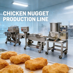 Línea de Producción de Nuggets de Pollo y Aperitivos Fritos de Alta Capacidad para Fábrica de Alimentos - Product Image 1