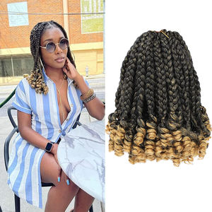 10นิ้ว Ombre สีบลอนด์ก่อน<span class=keywords><strong>ยืด</strong></span>กล่อง Braids สำหรับผู้หญิงเด็กผมถักโครเชต์สังเคราะห์บ๊อบสั้นกล่องถักเปียกับ<span class=keywords><strong>ปลาย</strong></span>หยิก - Product Image 1