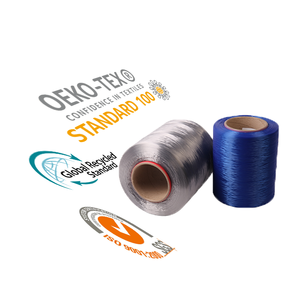 Tái chế 100% <span class=keywords><strong>polyester</strong></span> <span class=keywords><strong>1000D</strong></span> độ bền cao sợi <span class=keywords><strong>filament</strong></span> cho dây thừng - Product Image 1