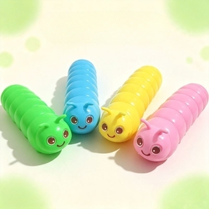 Juguete Antiestrés de Oruga Adorable, Juguete Blando de Dibujos Animados para Niños, 4 Colores Disponibles, Juguete para Aliviar el Estrés y la Ansiedad - Product Image 6