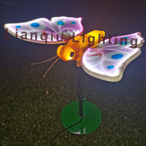 ไฟ LED ผีเสื้อขนาดเส้นผ่าศูนย์กลาง47-150ซม. แบบไดนามิกเคลื่อนไหวได้สำหรับตกแต่งโรงงานจีน - Product Image 5