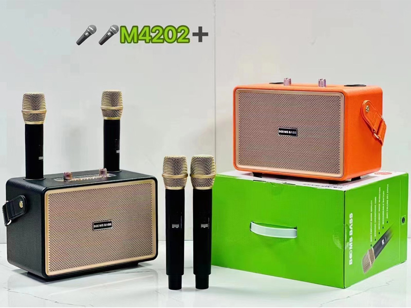 Retro Leather Karaoke Speaker Box - Bluetooth Wireless Speakers