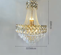 Accessoires de mariage, lustre en fer électro-plaqué, cristal, classique, élégant, vintage, décoration de mariage professionnelle