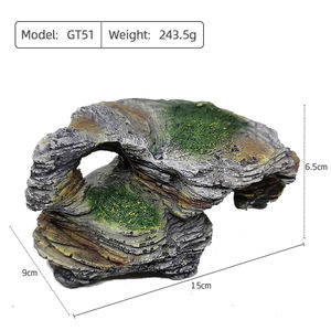 Aquarium-Kletterfelsen aus Kunstharz, Schildkröten-Unterschlupf, Sonneninsel, Aquarium-Dekoration - Product Image 6