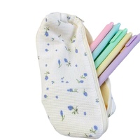 Feder mäppchen versand kostenfrei Yiwu Fabrik einfache kleine Blumen Bleistift Tasche Student Briefpapier Aufbewahrung tasche Mädchen schöne Bleistift Tasche