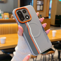 Étui de téléphone antichoc PC/TPU/PU avec support magnétique et recharge sans fil pour OnePlus 15T 13 13T Ace6 Ace5 Pro