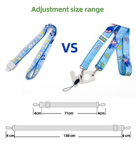 Lanière d'identification Anime Expo pour dessins animés, accessoires personnalisés avec logo imprimé, lanière réglable en polyester - Product Image 5