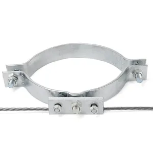 304 factory price iron accessory polesLB type semi-circular clamps for electric galvanized