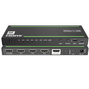 8K 60Hz <span class=keywords><strong>HDMI</strong></span> 2.<span class=keywords><strong>1</strong></span> 4x1hdmi Switcher <span class=keywords><strong>4</strong></span> trong <span class=keywords><strong>1</strong></span> ra <span class=keywords><strong>HDMI</strong></span> <span class=keywords><strong>Audio</strong></span> <span class=keywords><strong>extractor</strong></span> với <span class=keywords><strong>HDMI</strong></span> earc cho rạp hát tại nhà hệ thống - Product Image 5