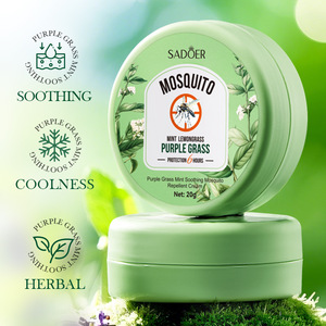 Summer Outdoor Insect Bite Relief Balm Soothing Moisturizing Purple Herb Mint Relief Cooling Oil <strong>Mosquito</strong> <strong>Repellent</strong> <strong>Cream</strong> - Product Image 1