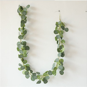 Cây Bạch Đàn Nhân Tạo Vòng Hoa Dây Leo Dài Bạc Dollar Cây Lá Cây Xanh Đám Cưới Enredaderas Artificiales - Product Image 4