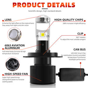 La più recente lampada automatica 24 Volt <span class=keywords><strong>Mini</strong></span> formato 12V <span class=keywords><strong>H7</strong></span> H4 fari a Led per Auto 9005 9006 H11 Y9 <span class=keywords><strong>H7</strong></span> H4 lampadine per proiettore per Auto - Product Image 4