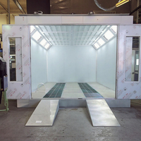 Vente chaude Fournisseur fiable Cabine de peinture automobile à séchage rapide sans poussière avec éclairage LED pour véhicule commercial SUV Van Camion