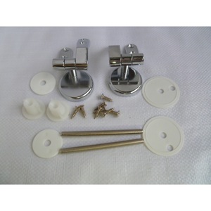 Toilet Seat Hinges Zinc Alloy Round Modern Bathroom Hotel Use - Product Image 2