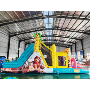 Juegos Inflables Interactivos Personalizados con Temática <span class=keywords><strong>de</strong></span> Animales <span class=keywords><strong>de</strong></span> Safari, Obstáculos Inflables para Niños, para Eventos al Aire Libre - Product Image 3