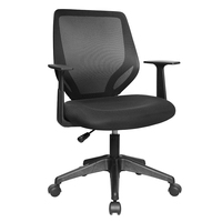 Kabel Chaise de bureau à bras fixe, design moderne, matériau en maille pour les visiteurs sans inclinaison arrière