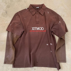 Wholesale Double Layers Collar Polo Shirt 100% Cotton Material