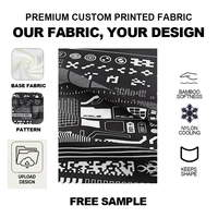 Tissu tricoté personnalisé en mélange de bambou et de nylon, 150 cm, pour vêtements de sport d'été, fabrication OEM/ODM, vente en gros