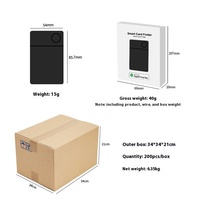 Localizador global ICard Dispositivo antipérdida de tarjeta ultrafina con compatibilidad de seguimiento de mascotas GPS Find My GPS Pet Tracker