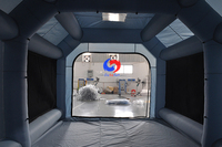 Cabine de peinture gonflable portable de grande taille pour la réparation automobile, vente en gros