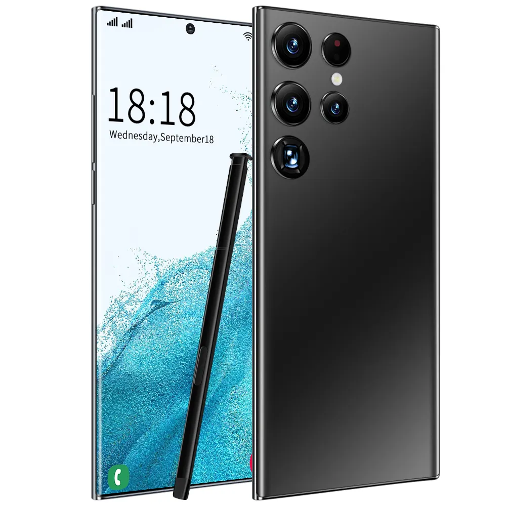 High Quality Original Unlock 5g Android 12 Celular 16GB+1TB Cellphon 7.3inch Smartphone S22 Ultra Mobile Phone