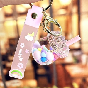 Mới đến BOBA <span class=keywords><strong>Keychain</strong></span> với chất lỏng Cát chảy bong bóng trà <span class=keywords><strong>Keychain</strong></span> trái cây trà sữa <span class=keywords><strong>Keychain</strong></span> - Product Image 2