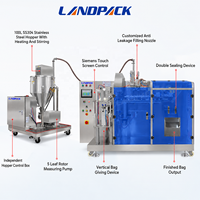 Machine automatique horizontale de remplissage, scellage et emballage pour sachets préformés, doypacks, de pâtes, jus, soupes, thon et viande pour animaux de compagnie
