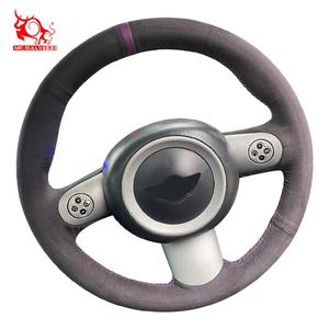 Couverture de <span class=keywords><strong>volant</strong></span> de voiture professionnelle avancée en daim italien alcanta ra pour <span class=keywords><strong>mini</strong></span> Paceman Roadster Coupé Countryman - Product Image 2