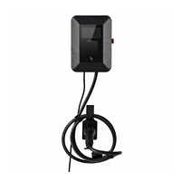 Stasiun Pengisian Daya EV Wallbox 380V 32A AC Baru 22kW Tiga Fasa Tipe 2 & Konektor Ganda GB/T