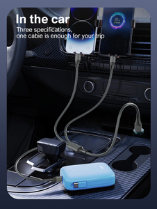 Ldnio Lc97u Phổ Đa-Chức Năng Sạc Cáp Điện Thoại Di Động Máy Tính Bảng 3 Trong 1 Sạc Cáp Bền Nylon Bện 1.2 Mét - Product Image 5