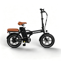 Vélo électrique pliable X10 Mini avec moteur arrière sans balais 250W 16 "   Vélo à pneus larges, vitesse unique, freins à disque, batterie au lithium, aluminium